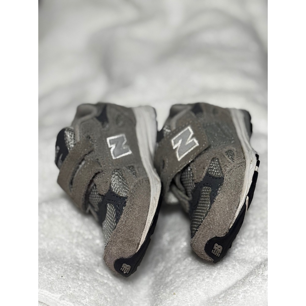 New Balance 990v3 Grey Suede Mesh Toddler Sneakers KV990GRI Size 6 US Kids - Picture 3 of 7